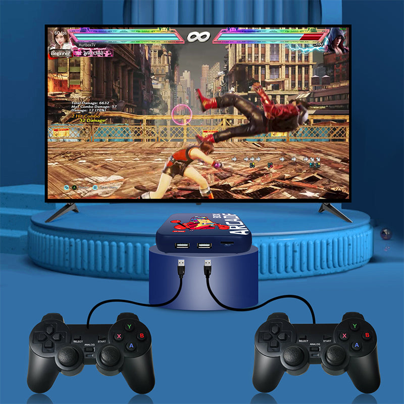 ARCADE BOX 256G Retro Video Game Console 3D Double Wired Controller Built-in 50000 Games ARCADE BOX 256G Retro Video Game Console 3D Double Wired Controller Built-in 50000 Games